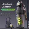 1200ml Liter Large Capacity Sports Water Bottle Leak Proof Scald Proof Plastic Cup Drinking Outdoor Travel Portable Fitness Jugs