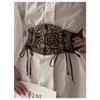 Wide Waist Belt Decoration Leopard Print Corset Belt New Women Waistband  for Dresses