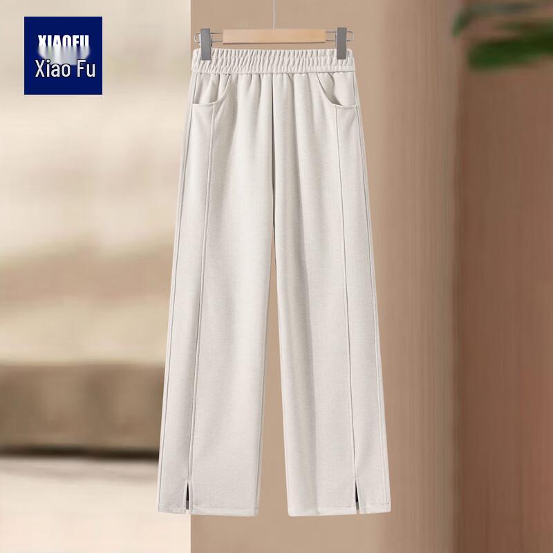 

Women s Casual Straight-Leg Mom Pants with Elastic Waist 5XL
