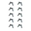 Clear Silicone Nose Pad 10 Pieces Anti Slip Cushions for Secure Glasses Fit No Pressure