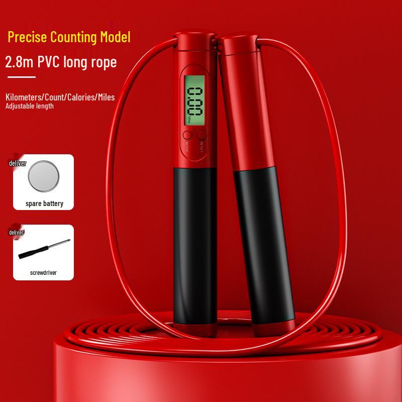 Smart Cordless Counting Jump Rope, Weighted for Fitness and Fat Burning, Ideal for Middle School Exam Prep