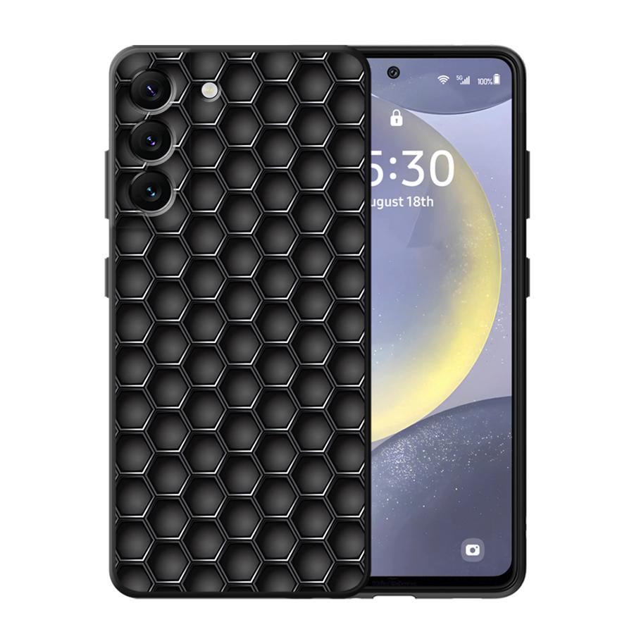 Geometrische Kohlefaserhülle für Samsung Galaxy A57 A23 A25 A37 A22 A55 A53 A35 A26 A52 A36 A32 A24 A73 A51 Handyhülle A72 A71