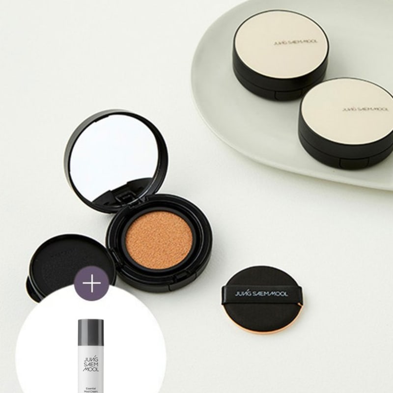 [Jung Saem Mool] Essential Skin Nude Cushion (Refill Included) 10 Types (Puff Gift Plan/NEW Color, Choose 1)