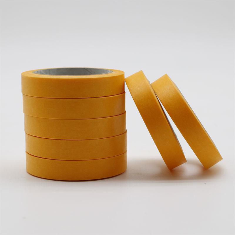 Yellow Washi Tape for Art Decoration and Car Spray Paint Masking