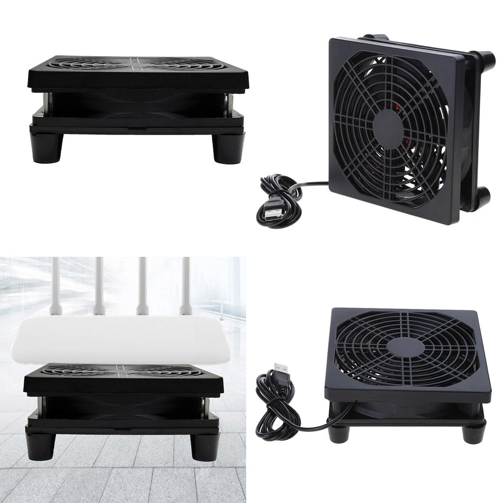 120mm 5V USB Powered Fan Cooling for Router Modem TV Box Router Cooling Case Fan for Cooling Various Electronics Device