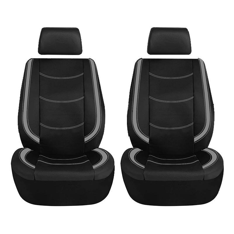 AUTO PLUS Universal Car Seat Cover Set Pu Leather Vehicle Cushion Full Surrounded Protector Fit Most Car Suv Truck  Accessories