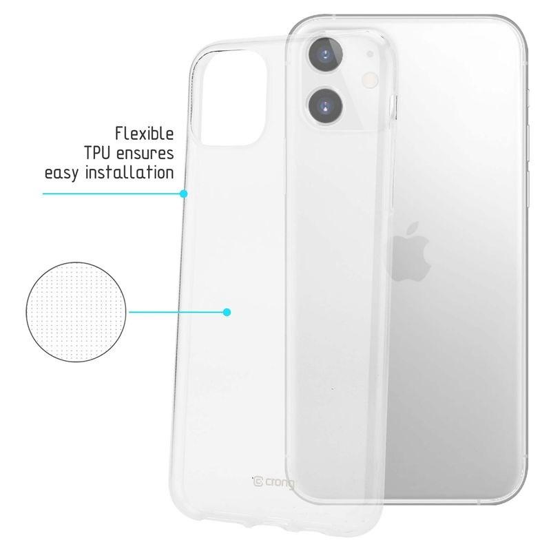 Crong Crystal Slim Cover - Etui Iphone 11 (Przezroczysty)