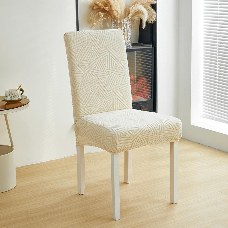 Thickened Skirt-Free Chair Cover All-Inclusive Elastic Backrest Seat Integrated Dining Chair Protective Cover Household