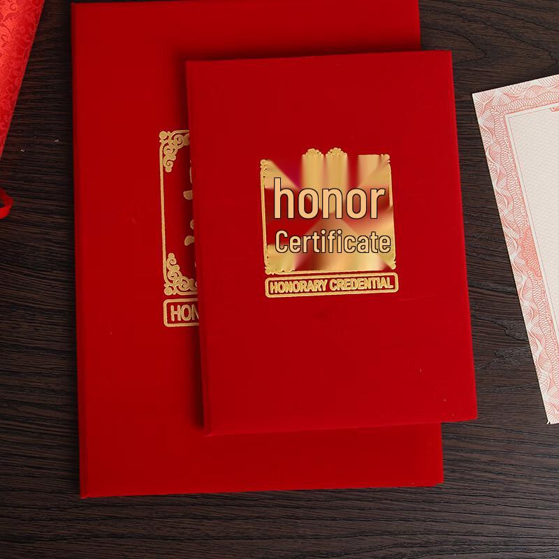 TANGO 6K Flocked Foam Hot Stamped Honor Award Certificate Cover