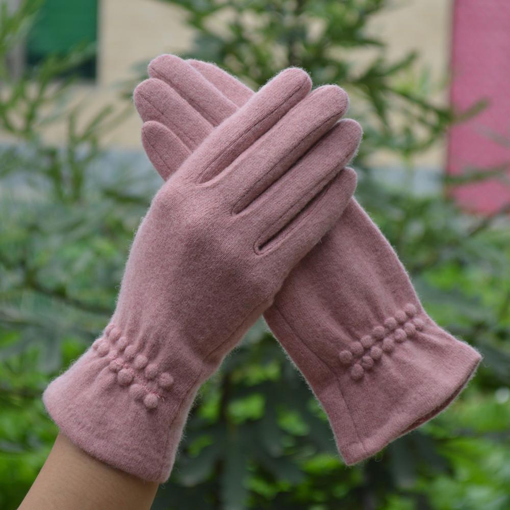 Wełniane, kaszmirowe, damskie, ciepłe, dotykowe, zimowe, codzienne rękawiczki
