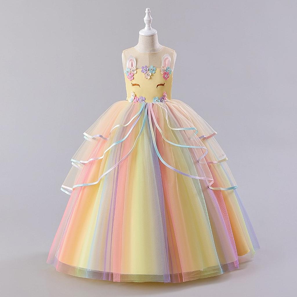 Girls Princess Gown Performance
