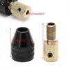 3.17mm Electric Motor Shaft Mini Chuck Fixture Clamp 0.3mm-3.5mm Drill Bit  Black