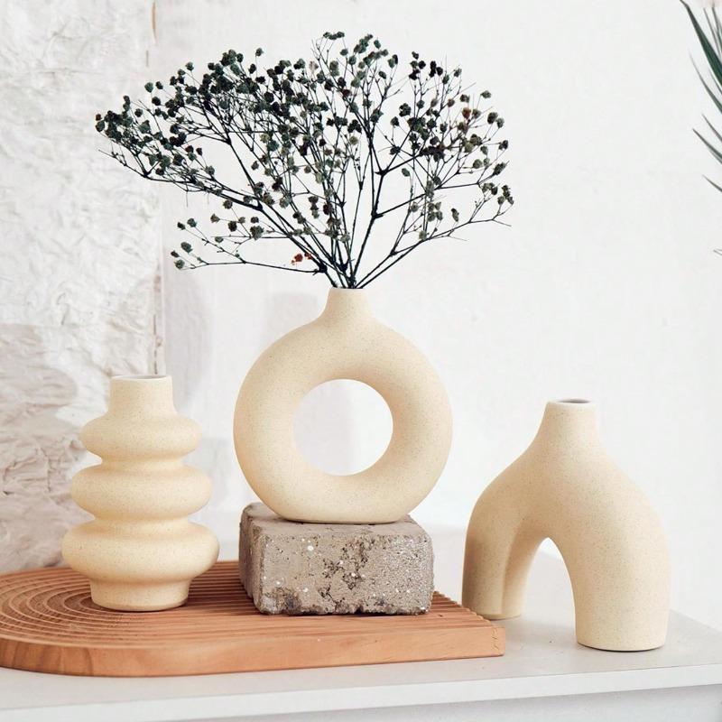 Modern Dried Flower Vase Home Decoration Center Wedding Table Party Living Room Office Bedroom Gift Creativity Convenient