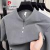 Pierre Cardin Men's Henley Neck Short Sleeve T-Shirt