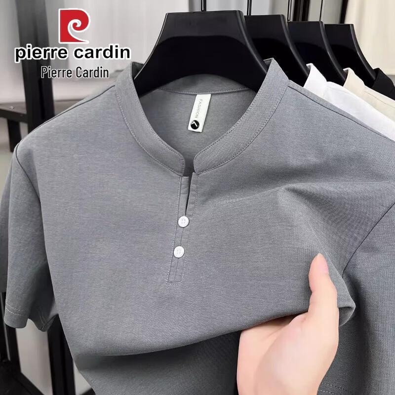 Pierre Cardin Men's Henley Neck Short Sleeve T-Shirt