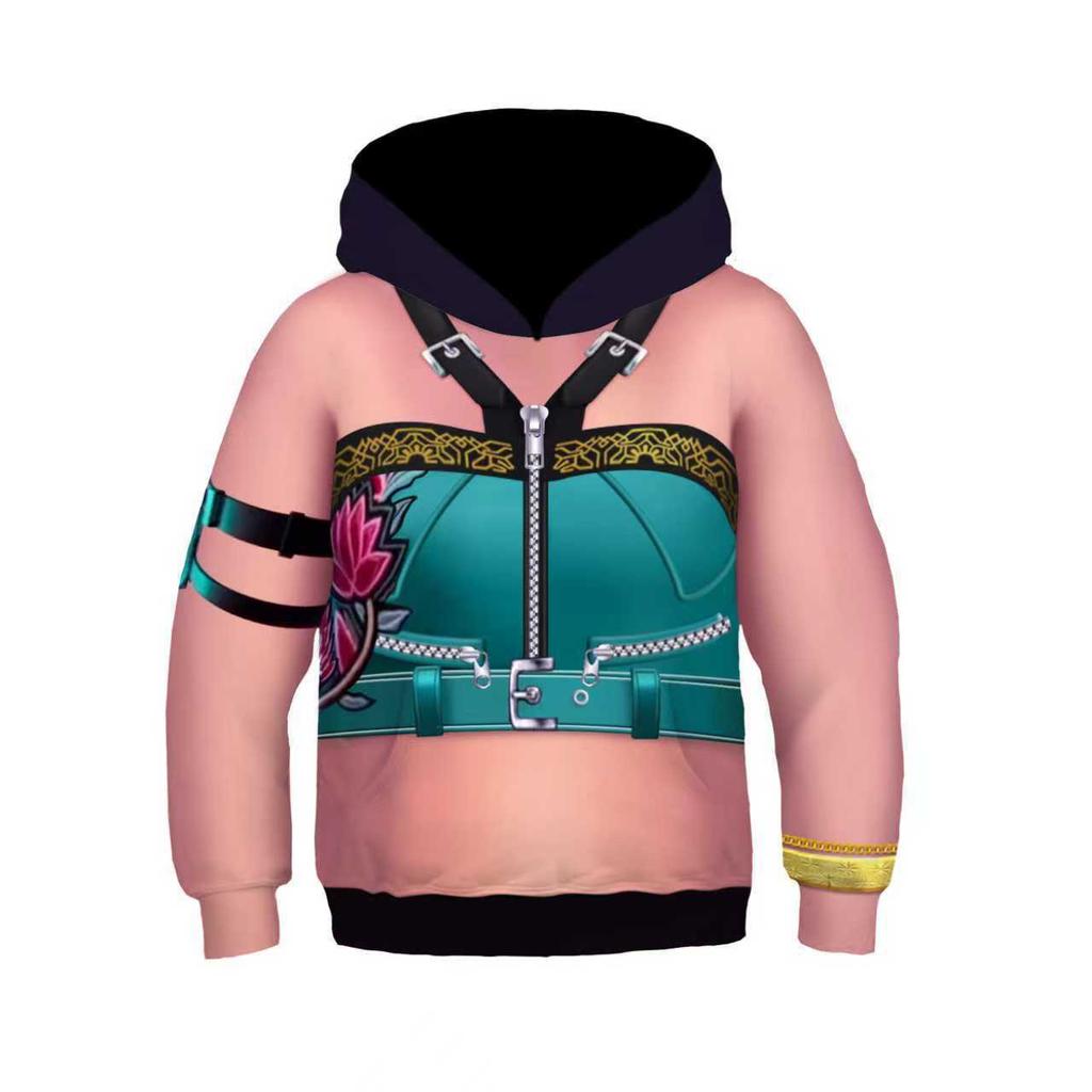 For K-POP witch hunter group cos clothing Rumi cosplay sweatshirt jacket clothing(XL)