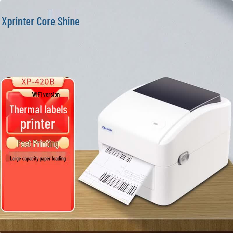 Xprinter XP-420B WiFi Thermal Label Printer CN plug (adapter included)