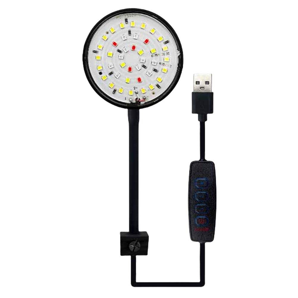 USB Kleines Aquariumlicht Dimmbare LED Bewegliche Aquariumlampe Fischlampe für Aquarium