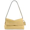 Chelsea 30 Logo Chiusura a Pressione Borsa a Spalla in Pelle a Grana Naturale Grande Borsa a Spalla da Donna Ottone Vaniglia CDS58-B4VN