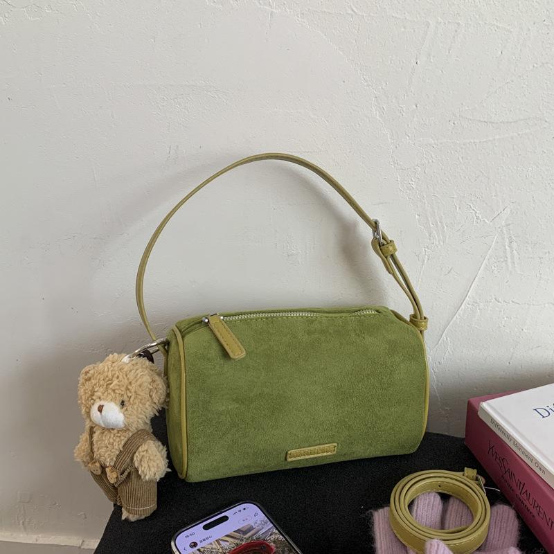 

Осень и зима, нишевая сумка подмышку высокого класса, новая сумка-подушка большой вместимости, модная матовая сумка-мессенджер зелёный