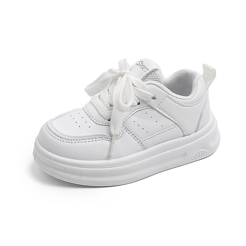 Ultraleichte Kinder-Sportschuhe Board-Schuhe 2025 Herbst Schulstil Jungen Schulsportschuhe Mädchen Baby Klettverschluss weiße Schuhe