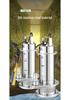 Stainless Steel 220V Submersible Clean Water Pump with Float Switch, 1" High Head, QDX 304.