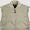 Under Armour Logo Solid Color Stand Collar Casual Lightweight Sleeveless Down Vest Unisex Vest Urban-Khaki 1389319-299