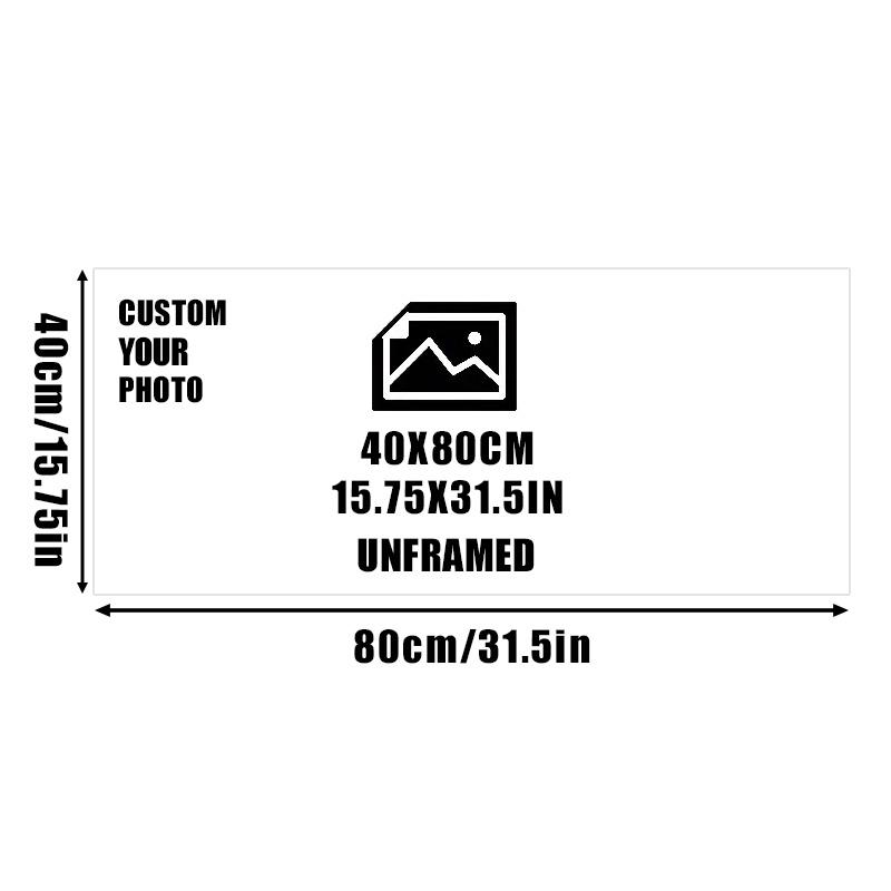 

Печать на холсте по индивидуальному заказу, персонализированное настенное искусство с вашими фотографиями, для спальни, гостиной, кухни, декора ванной комнаты, для фестивалей, вечеринок, тематических мероприятий 40x80cm