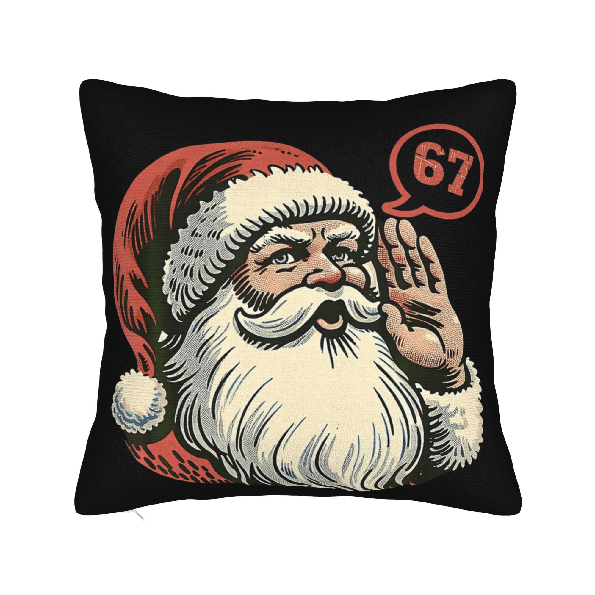 67 Meme 6 7 Numbers Dabbing Six Seven Bruh Pillow Case  Soft Pillow Cover Vintage Pillowcases For Sofa Bedroom Home Decor 12x12Inch