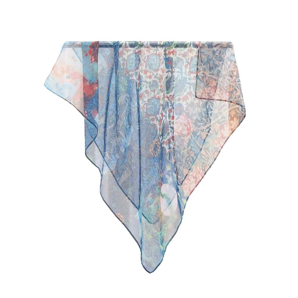 70Cm Square Headkerchief Women Korean Summer Neck Tie Scarf Imation Silk Foulard Hijabs