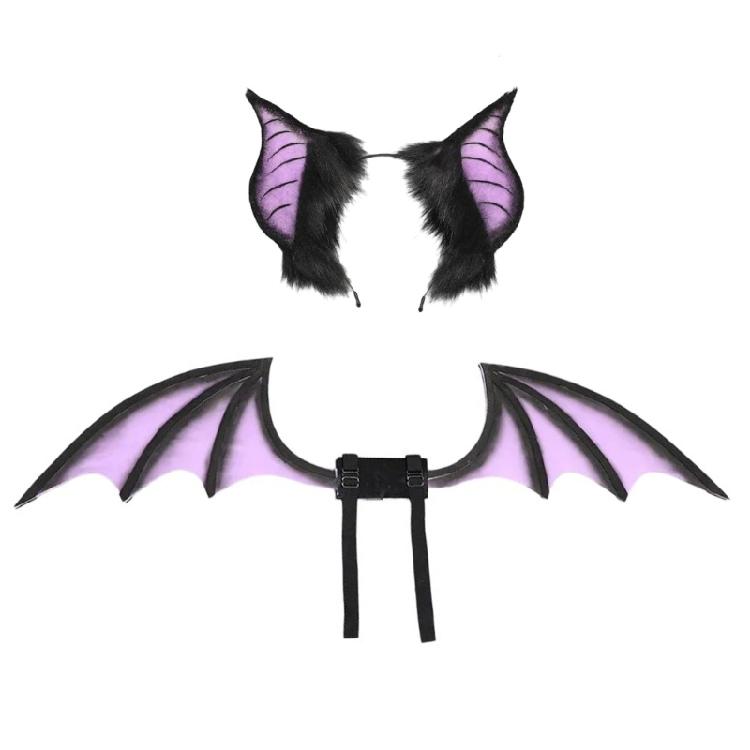 Trendy Bat Beast Ears Headbands Lovely Bat Headbands Children Hair Hoop for Music Festivals And Make Up Occasion