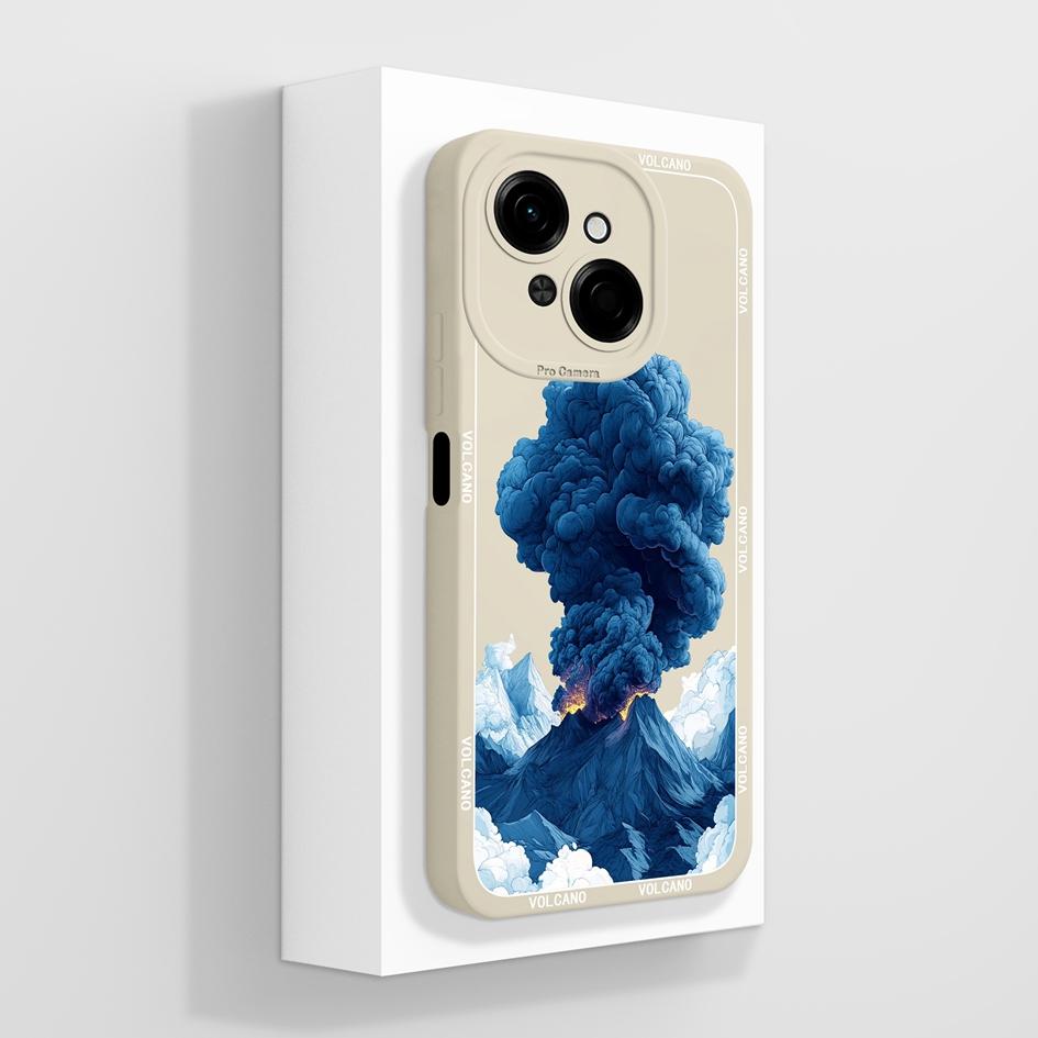 Do etui na telefon Tecno Pova 4 5 6 Pro Neo 3 Pop 8 9 z płynnego silikonu, modny mały miś, słodki, pulchny kot, miękka ochrona aparatu, torby na telefony do Tecno Capa