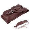 Motorcycle PU Leather Gas Fuel Tank Cover Panel Pad Bib with Pouch Motorbike AccessoryBrown