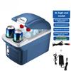 6L/8L Large Capacity Car Refrigerator Small Car & Home Dual Purpose Freezer Portable Mini Fridge