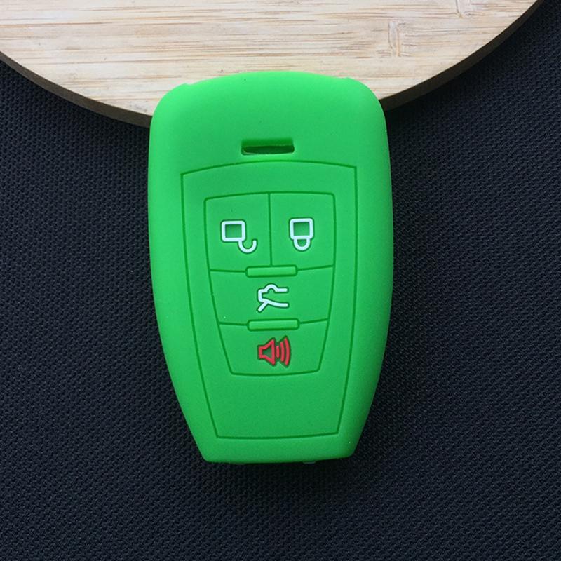 Silikon Auto Schlüsselhülle Case Schale für Baic BJ40 PLUS EX5 EU5 EC5 bj80 4-Tasten Smart Key Auto Zubehör