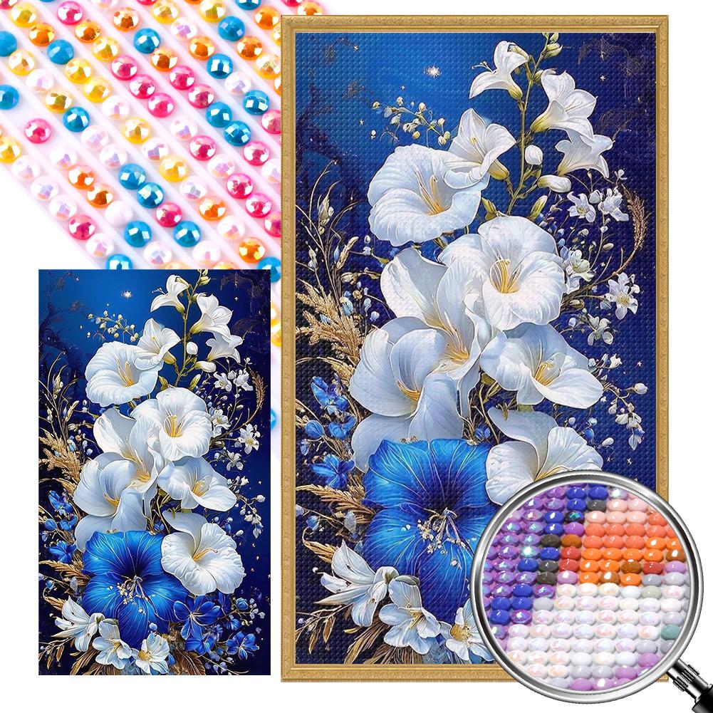 5D bricolaj complet rotund burghiu parțial AB kit de pictură cu diamante flori Art Decor