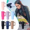40 Oz Tumbler With Handle Vacuum Insulated Mug With Lid Stainless Steel Coffee Cup Reusable Water Bottle For Sport
