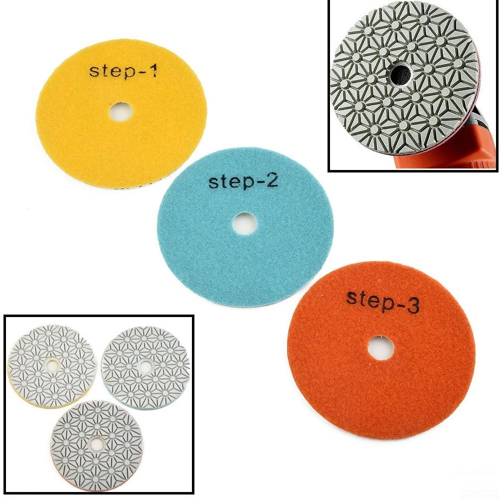 Reliable Polishing Pad Dry/wet 100mm 3 Step Polishing Pads