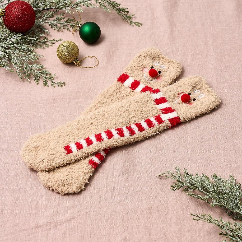 It's Socks Christmas Soft Gingerbread Cookie Socks_FS0824040
