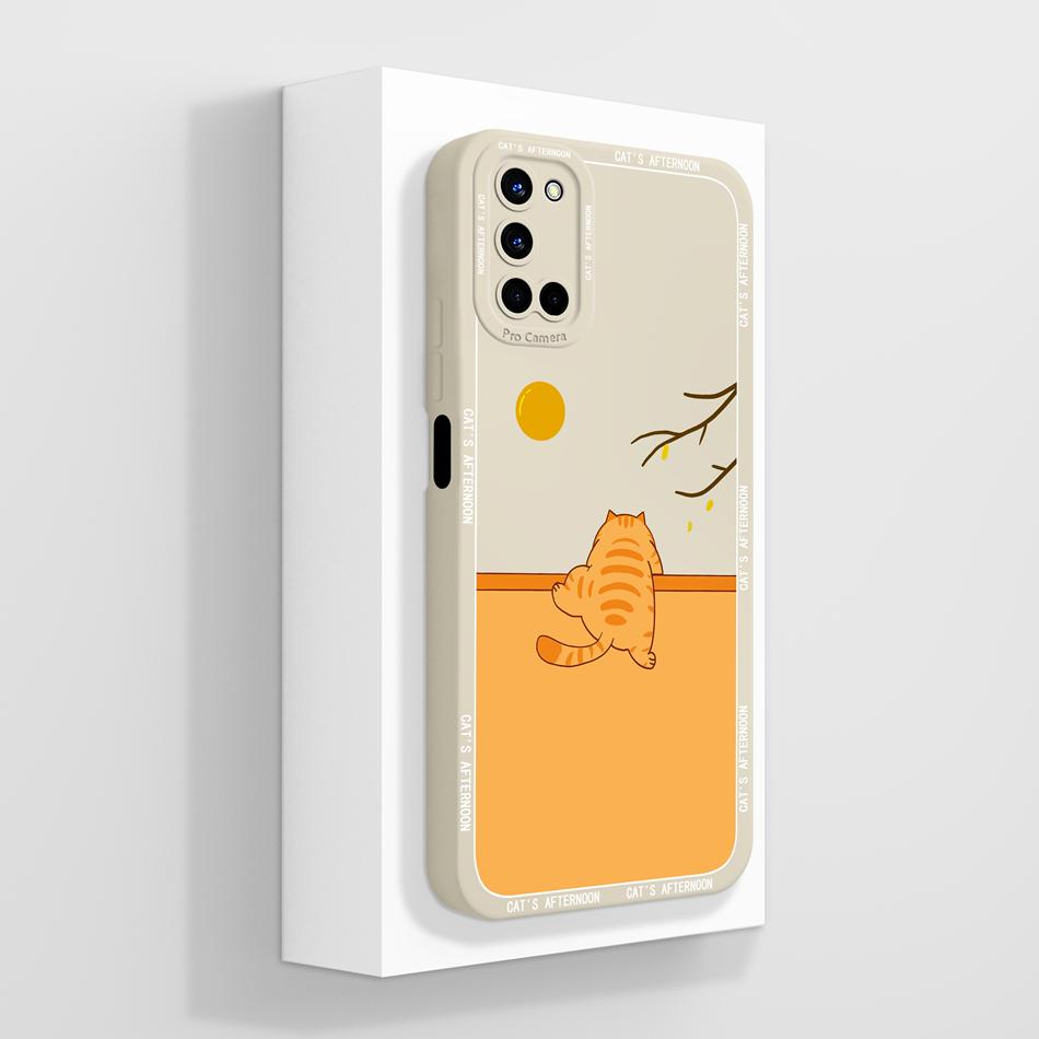 Case For Oppo A52 A72 A92 4G Back Cover Full Protection Creative Funda Orginal Liquid Silicone Bumper Anti Drop Soft Phone Shell