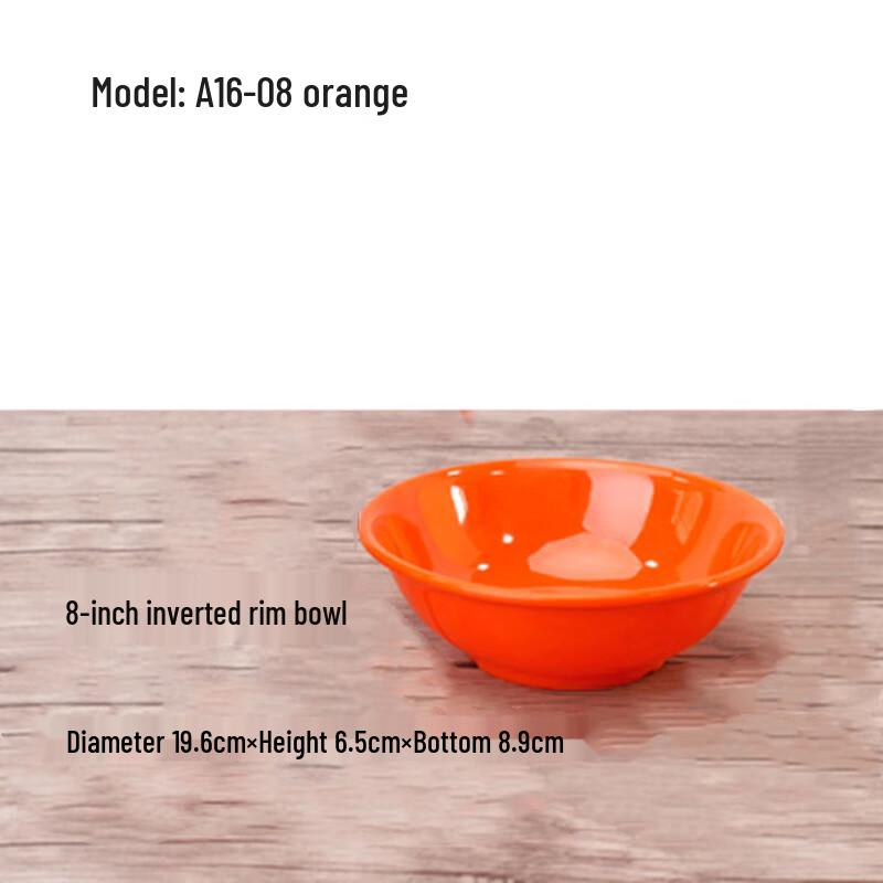 Jijun Melamine Restaurant Soup & Noodle Bowls 8 inch