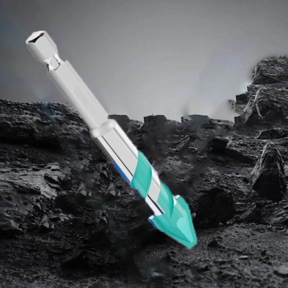 Four-Edged Sawtooth Drill Bit Serrated Skewed Head Concrete Drill Bit  Wall Drilling
