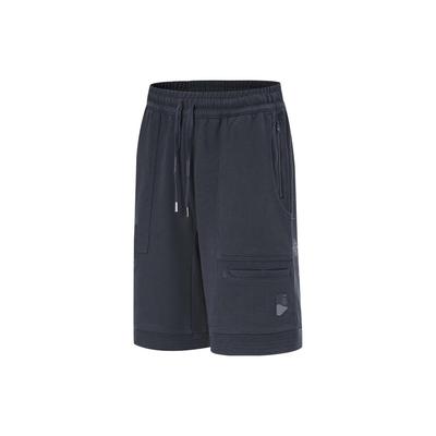Li Ning X CHENGLONG,LIANMINGKUAN Casual Shorts Men's Charcoal Black AKST663-2