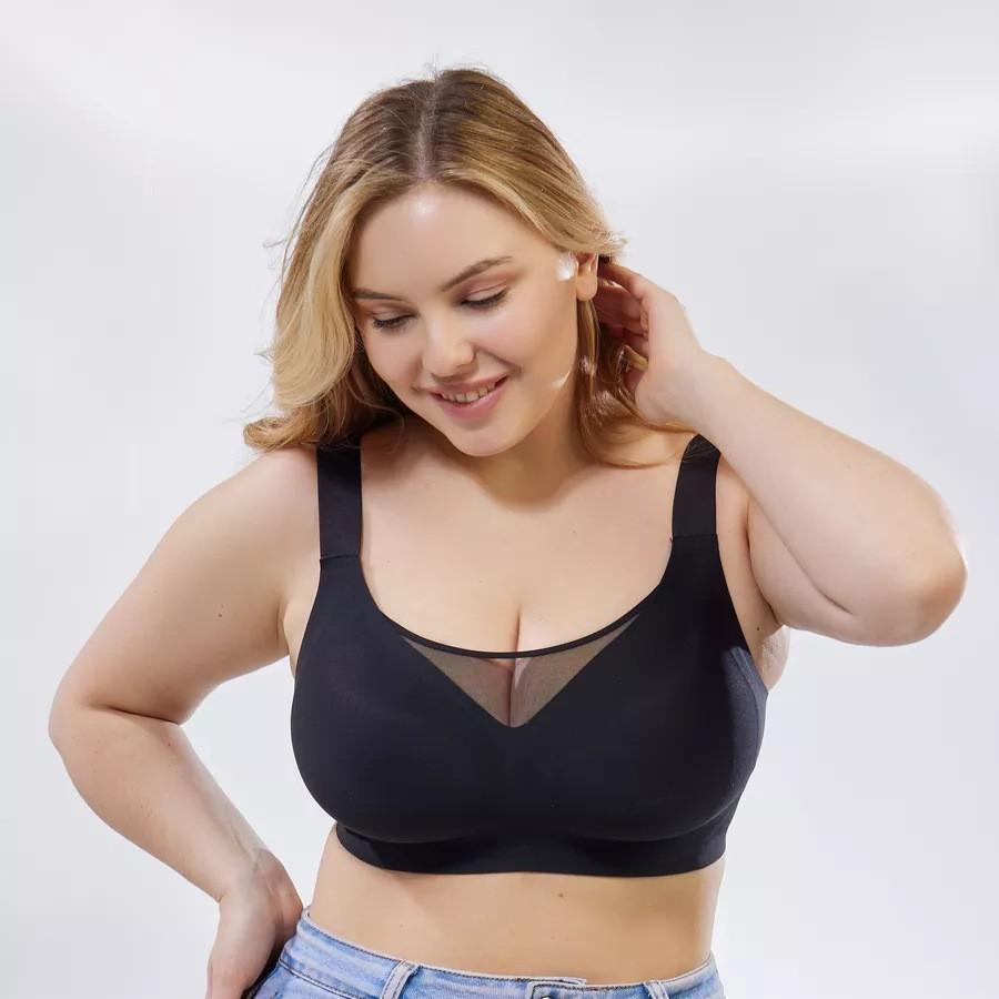 Unmarked Plus Size Bra for Women Anti Glare and Anti Sagging Gathering Plus Size Bra