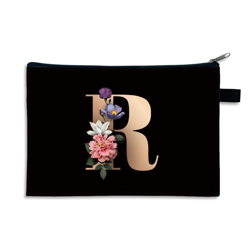 Kreativní potisk písmen malá taštička na drobné polyester zip malá taška multifunkční úložný prostor příruční peněženka
