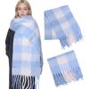 Winter Cashmere Scarf Student Neck Thick Warm Shawl For Women Men Popular Tassel Scarves Bufanda Blanket Pashmina Wraps Poncho