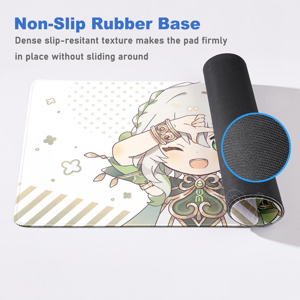 HD Printing Genshin Impact Mousepad Kawaii Anime Game Nahida Desk Mat Laptop Gaming Mouse Pad XXL 180x220mm 900x400mm Mousepads