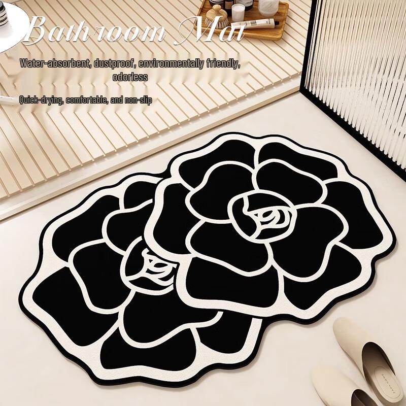 OEING Светлая Роскошь Французский Нескользящий Коврик для Ванной 50x80CM