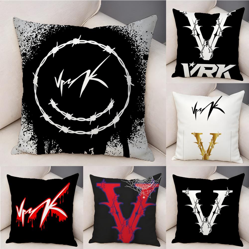 Popular Stylish V-Vrunk-S Pillow Case Natural Linen Organic Fabric Double-Sided Printing Sofa Home Decor Gift Pillow Case