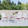 VidaXL Garden Chair Cushions Set of 4, Lounge Seat Cushion, Patio Furniture Cushion, Seat Pad 314021